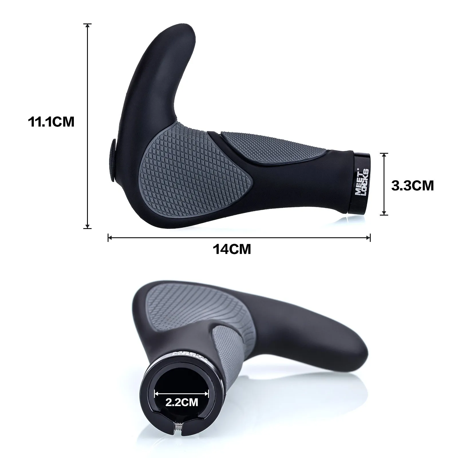MEETLOCKS Brand Handlebar Grips for MTB BMX Bike
