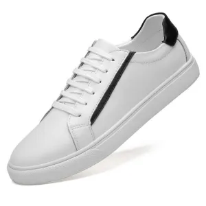 Men Spring Autumn genuine Leather Lace-up Flat Shoes fashion Waterproof outdoor Casual Men Shoes Lace-Up Comfortable Shoes men