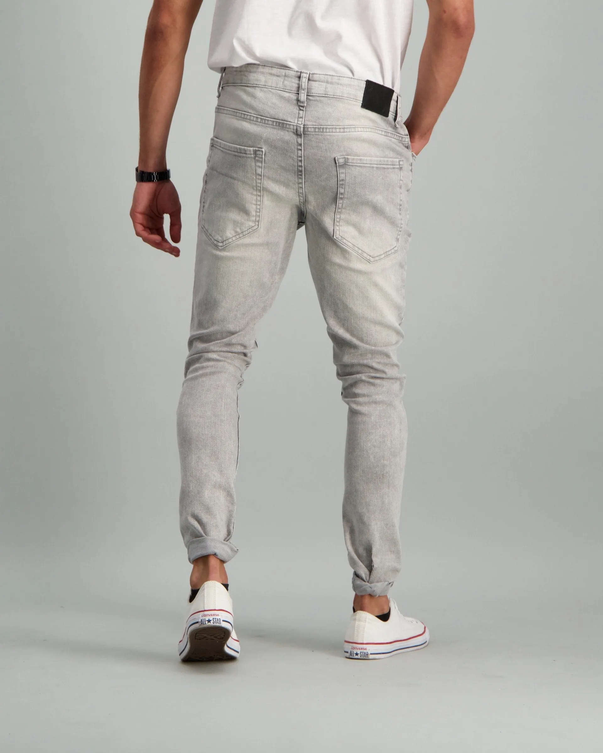 Men's Grey Super Skinny Denim Jean