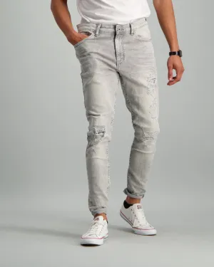 Men's Grey Super Skinny Denim Jean