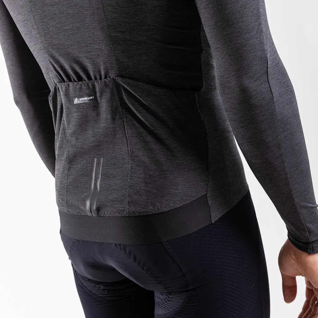 Men's Librio Long Sleeve Race Fit Jersey (Charcoal)