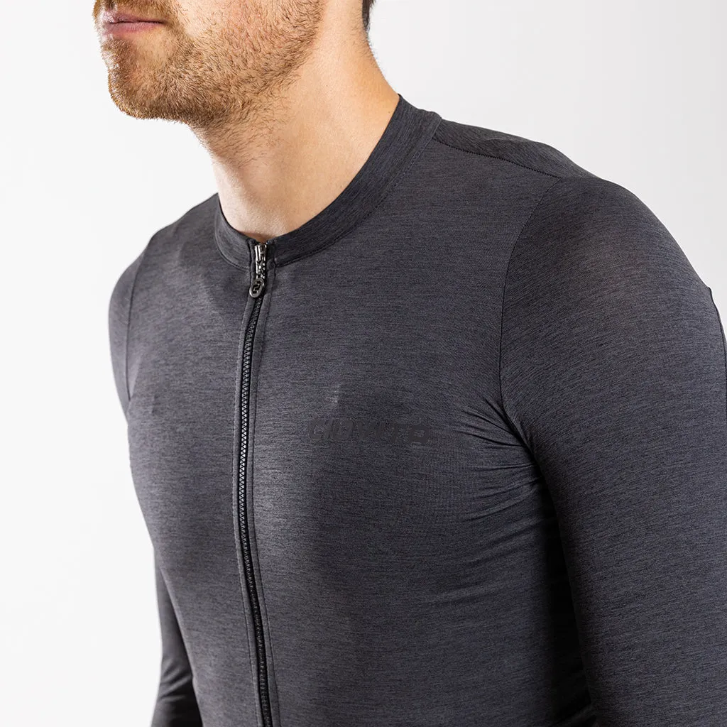 Men's Librio Long Sleeve Race Fit Jersey (Charcoal)