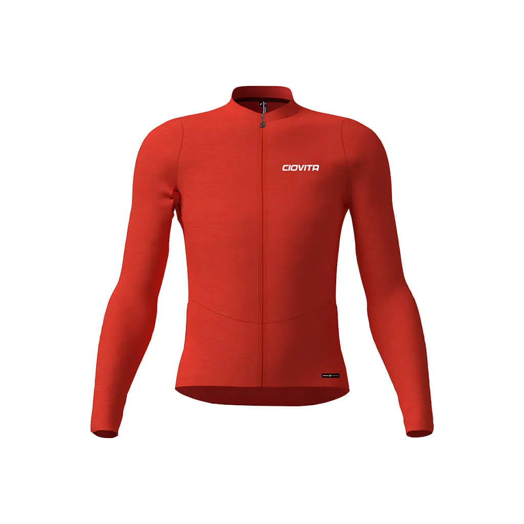 Men's Librio Long Sleeve Race Fit Jersey (Tangerine)
