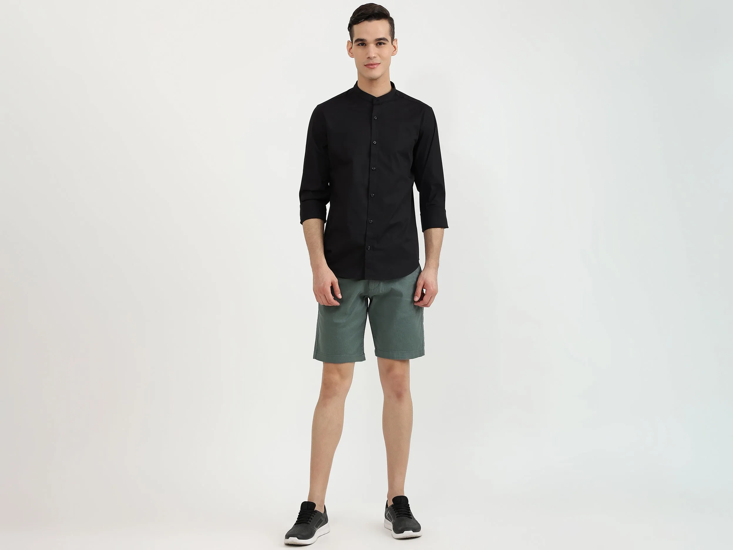 Mens Slim Fit Solid Shirt