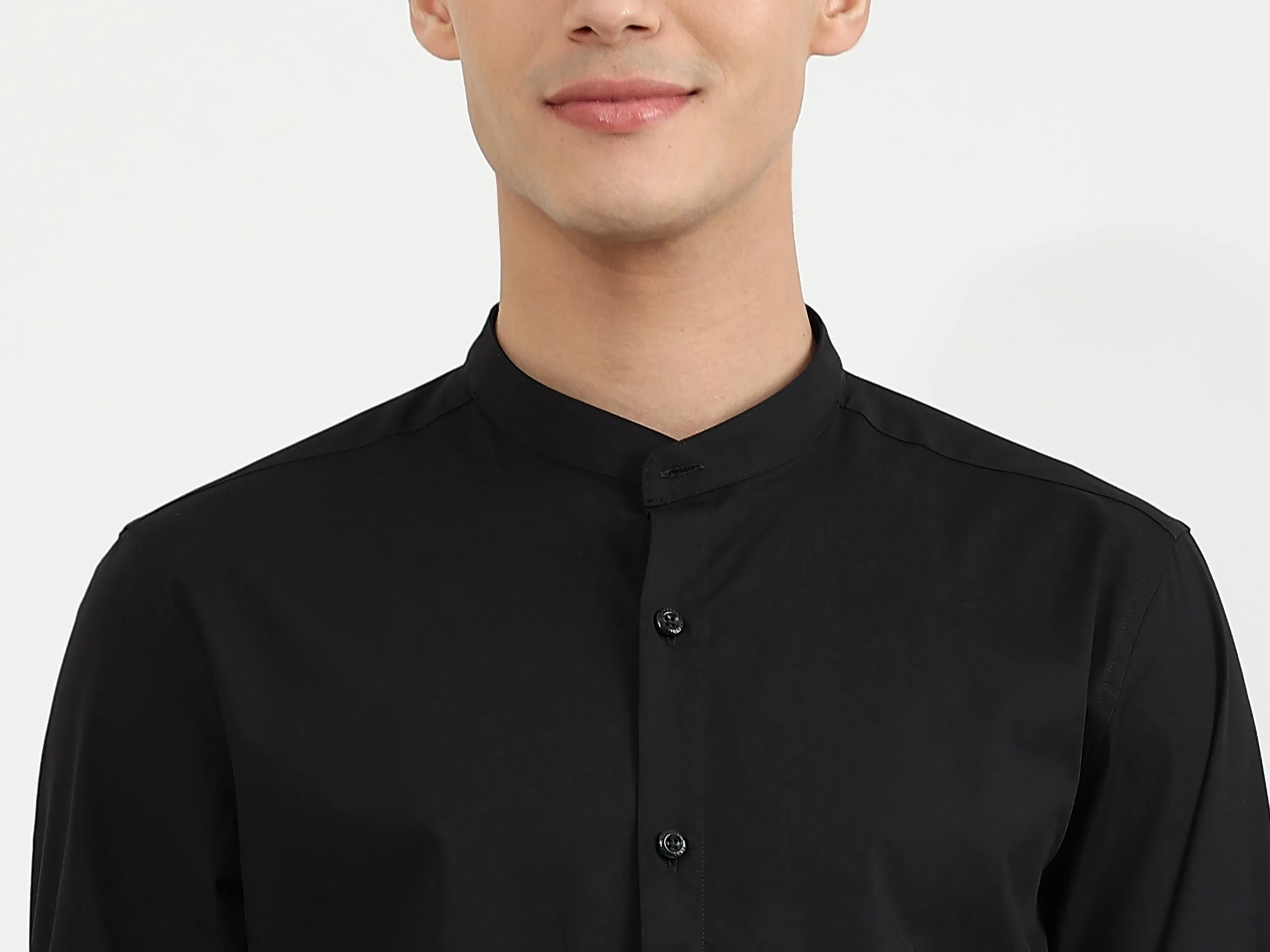Mens Slim Fit Solid Shirt