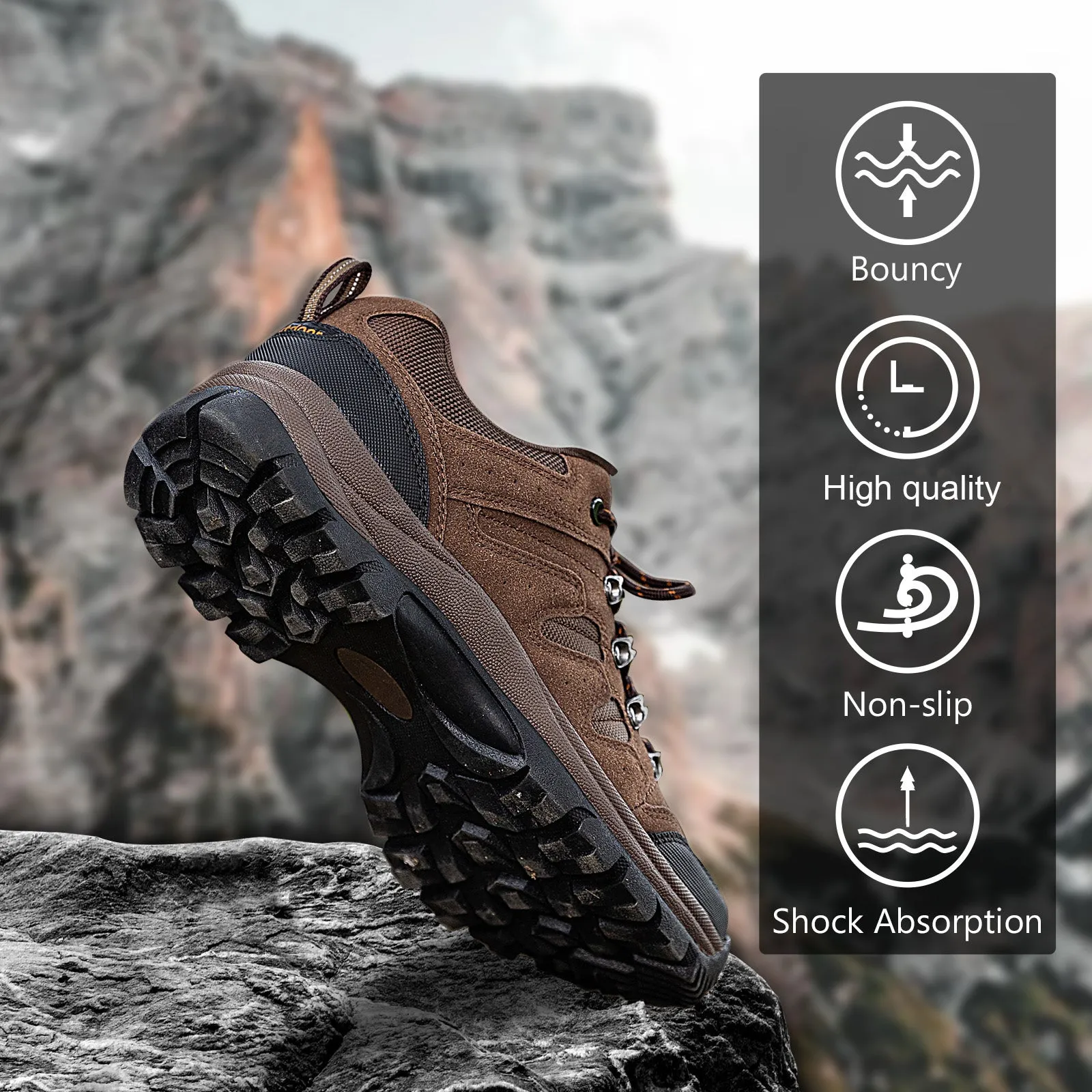 Men's Waterproof Shoes | Two Lacing Options
