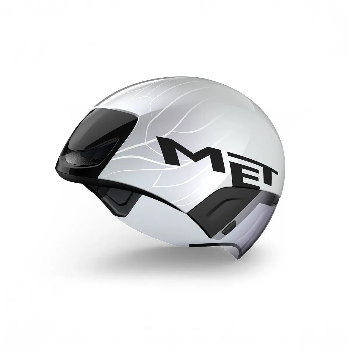 MET Codatronca Aero Road Helmet - White Silver