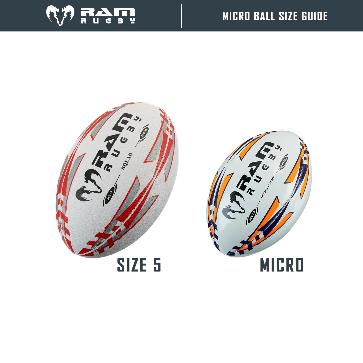 Micro Rugby - Soft Feel Ball - Size 2.5