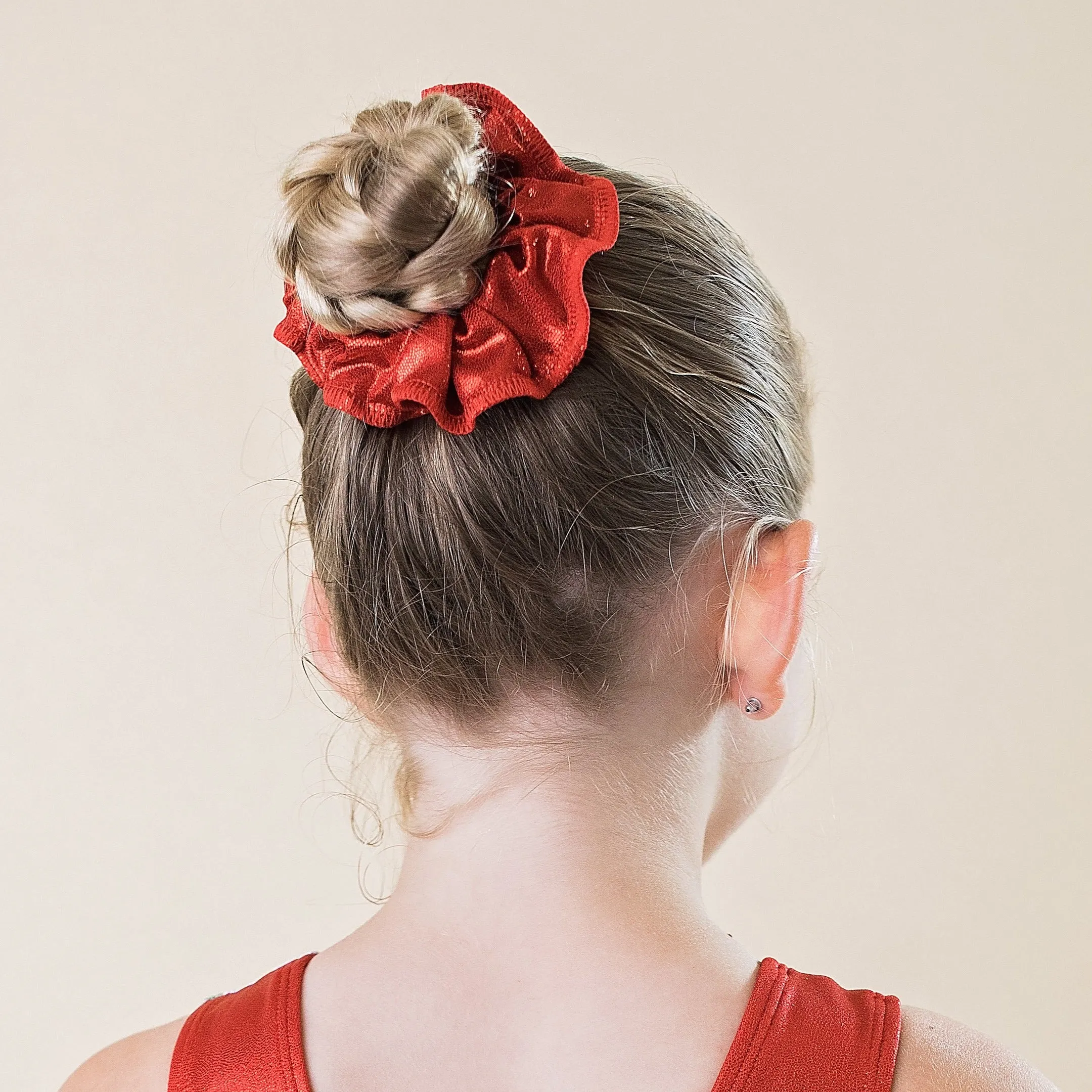 Mystique Hair Scrunchie - Red