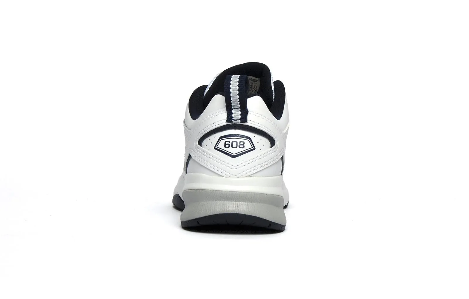 New Balance Men's 608 V5 Casual Comfort Cross Trainer, White/Navy, 10.5
