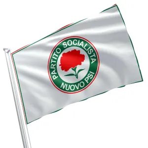 New Italian Socialist Party Italy Flag Banner