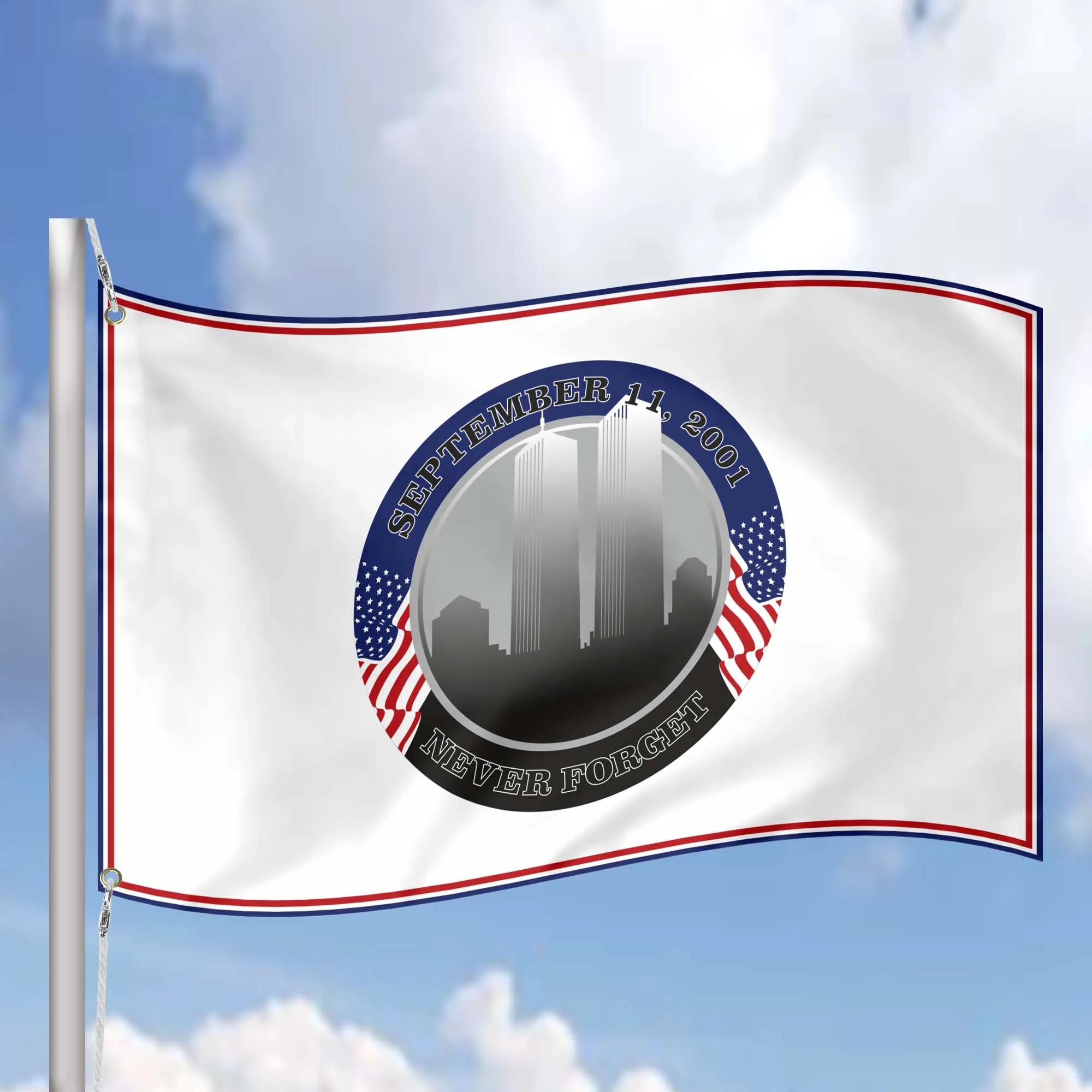 New York Field Office Joint Terrorist Task Force 911 Never Forget USA Flag Banner