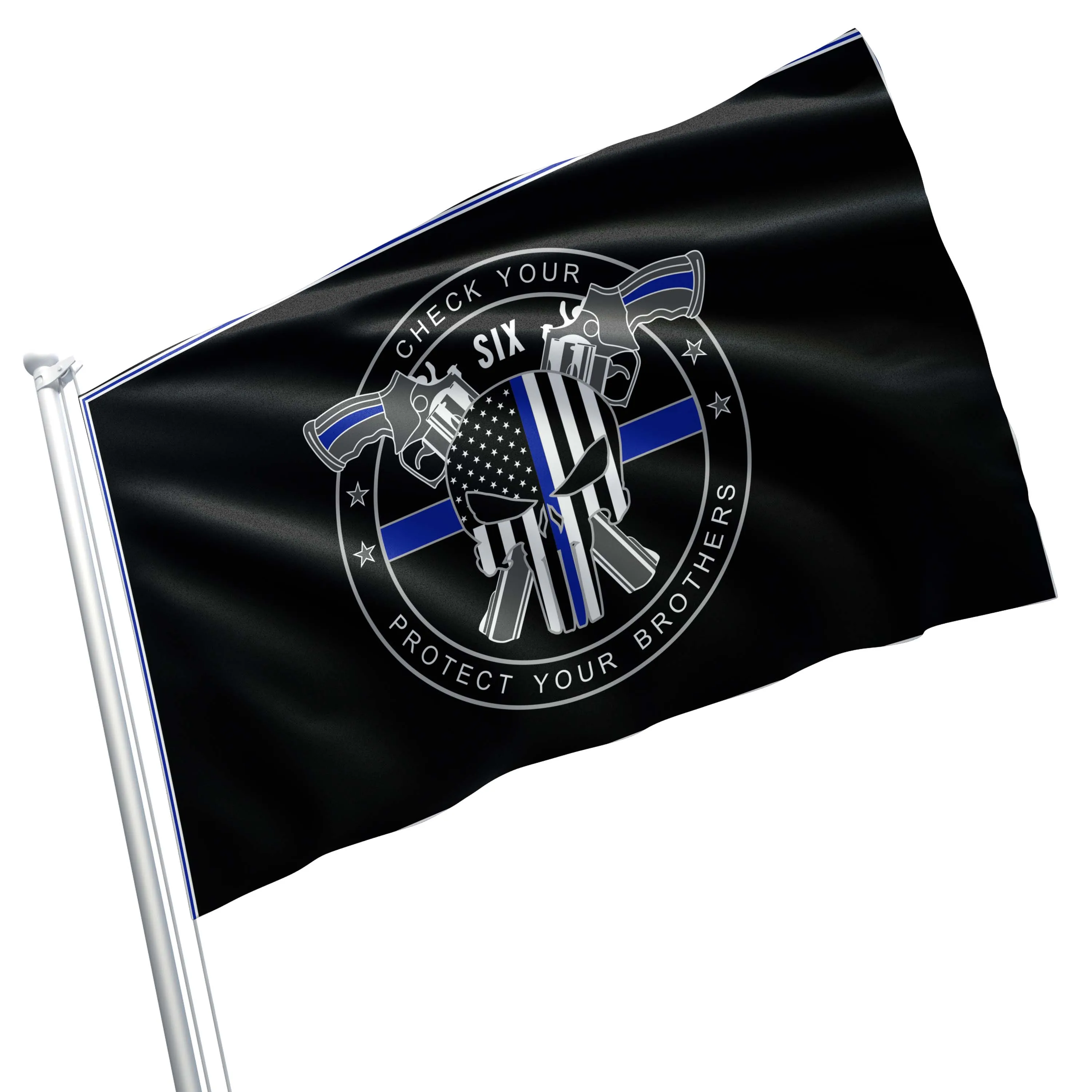 New York NYPD Police Flag Banner