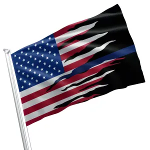 New York NYPD Police Flag Banner