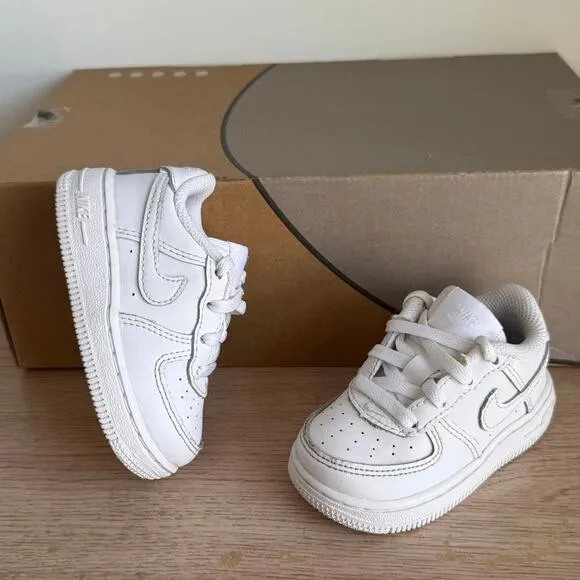 Nike Air force 1 ‘Triple White’ Toddler Sneakers - SZ 5 C