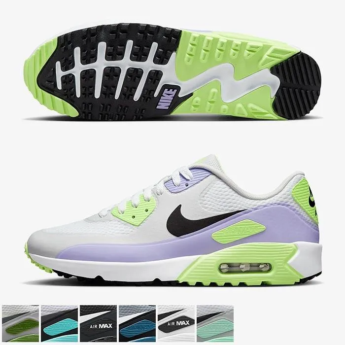 Nike Air Max 90 G Golf Shoes 13.0 Smoke Grey/Black/Grey Fog/White M