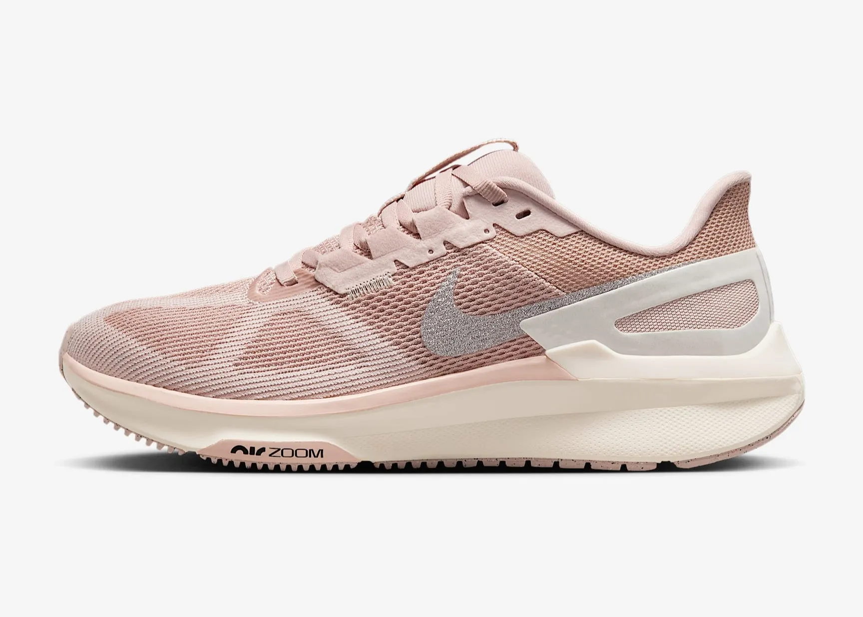 Nike Air Zoom Structure 25 PRM (B Width) - Pink Oxford/Anthracite (Womens)