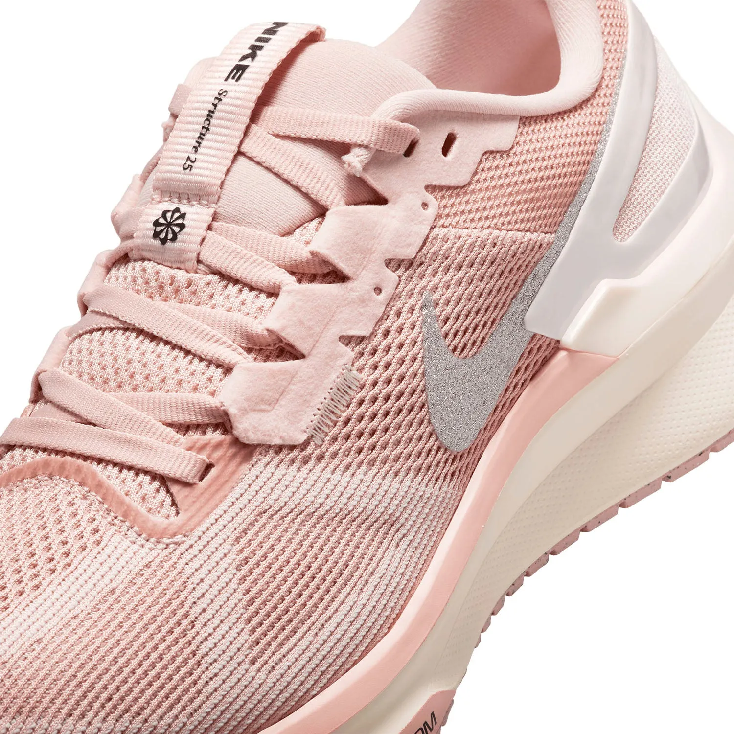 Nike Air Zoom Structure 25 PRM (B Width) - Pink Oxford/Anthracite (Womens)