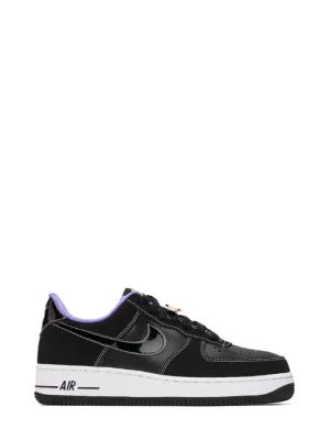 NIKE Black & Purple Air Force 1 '07 LV8 Low Sneakers