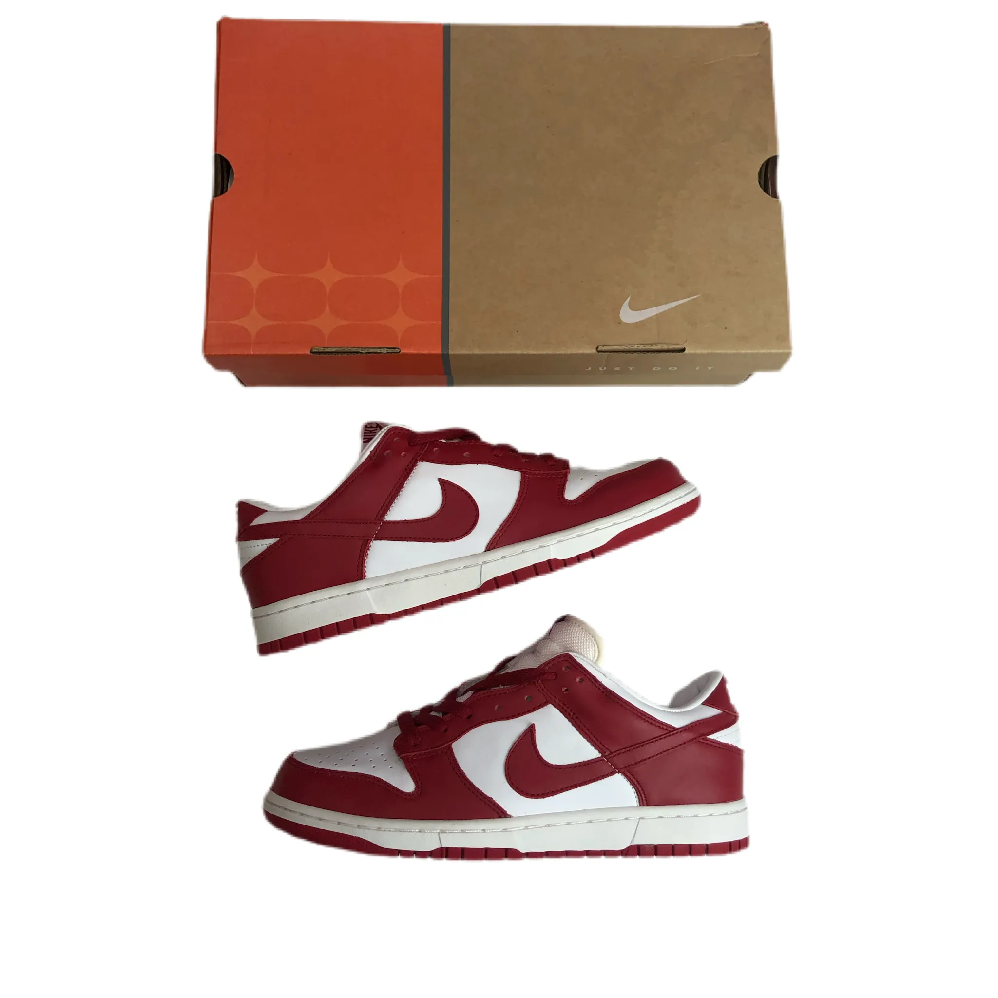 Nike Dunk Low White/Varsity Red