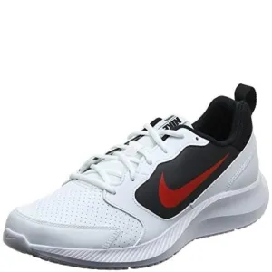 NIKE MEN'S TODOS RUNNING SHOE, WHITE/UNIV RED-BLACK, 10.5 REGULAR US