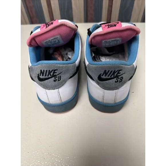 Nike Zoom Air Classic SB Mens Size 9 Shoes White Blue Black Sneakers 317719-101