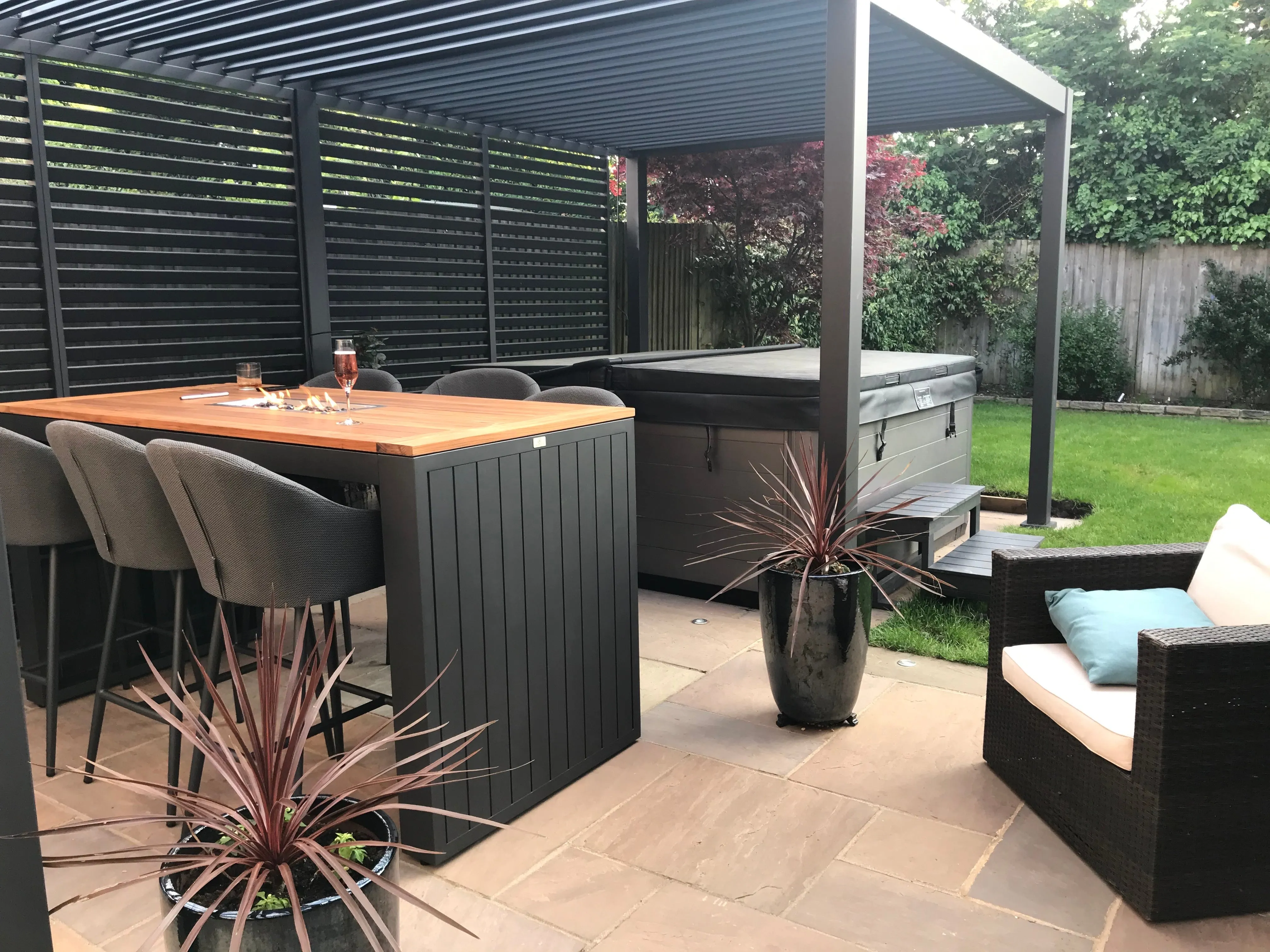 Nova Titan 8m x 3.6m Rectangular Aluminium Pergola