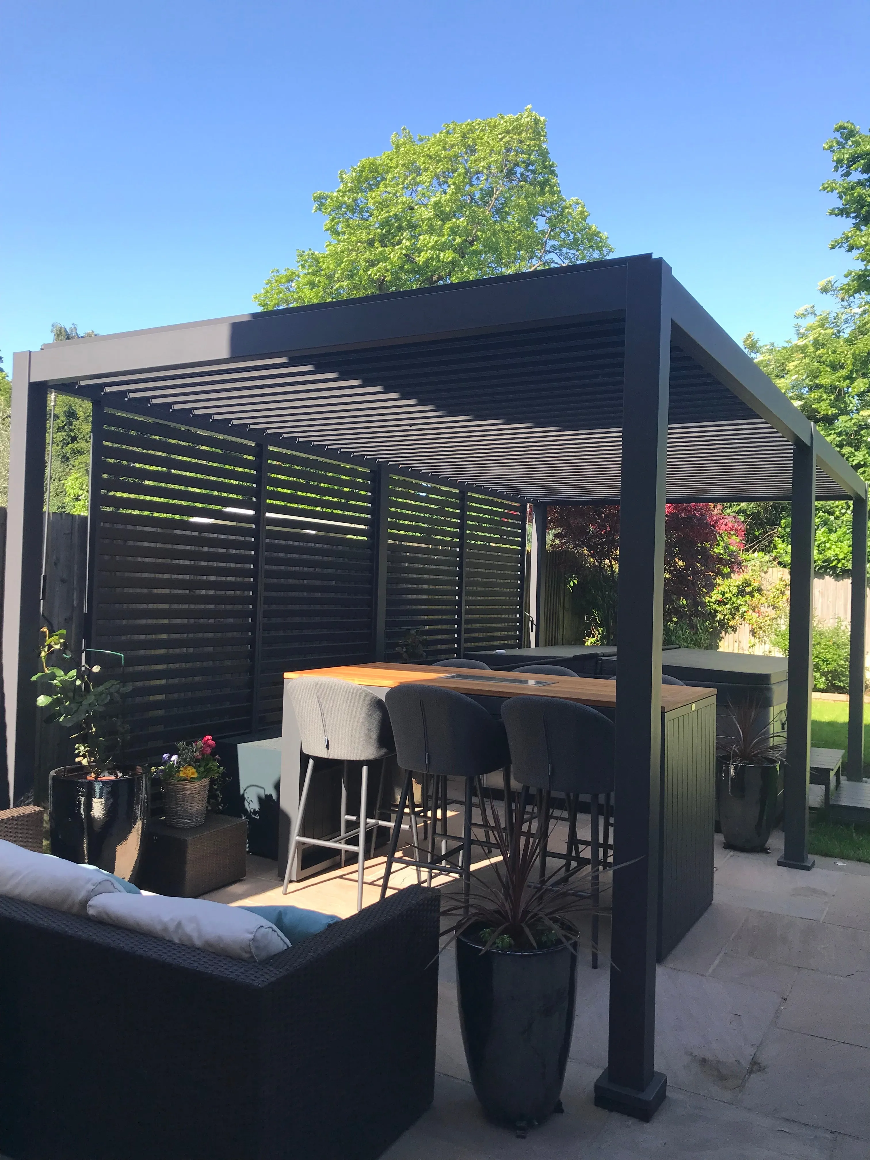 Nova Titan 8m x 3.6m Rectangular Aluminium Pergola