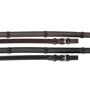 Nunn Finer Sure Grip Reins With Leather Hand Stops