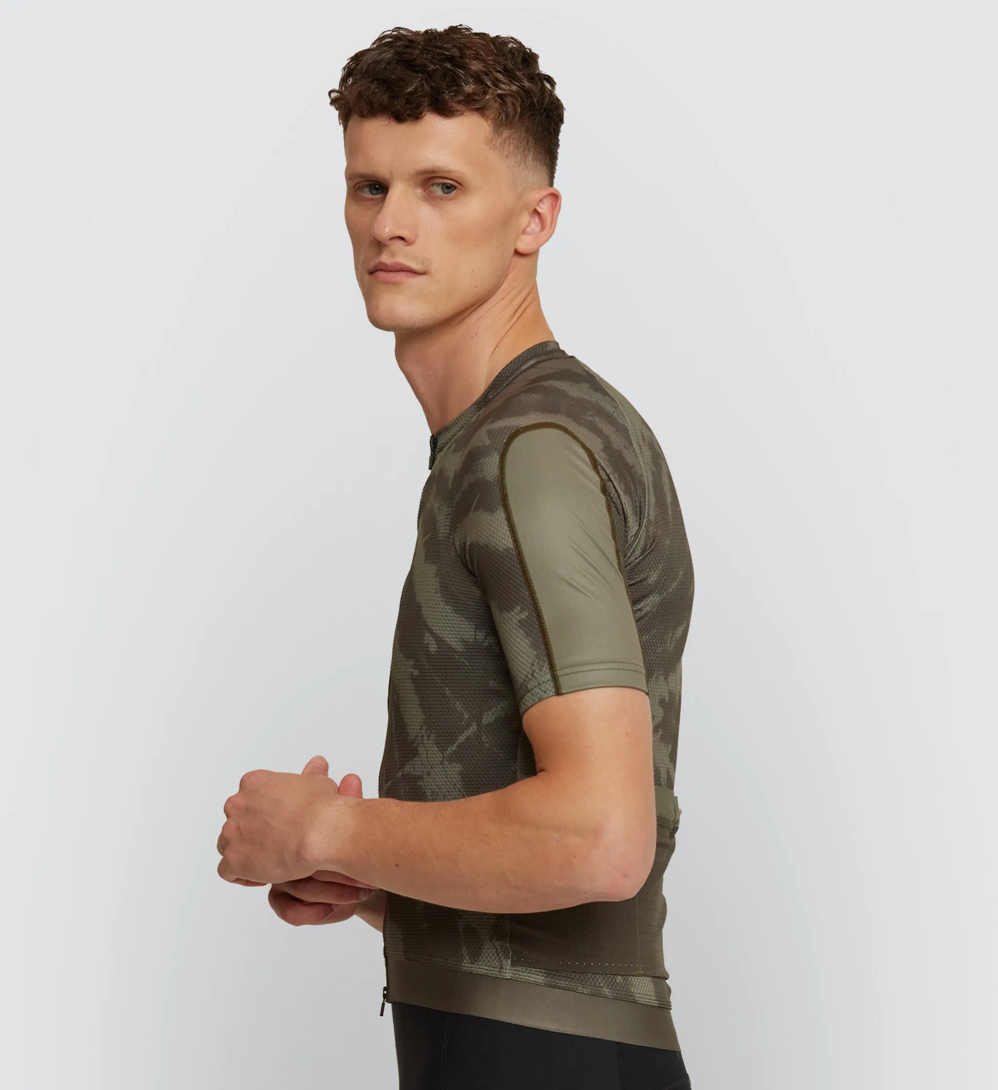Off Grid / Men's Gravel Jersey - Khaki Dye