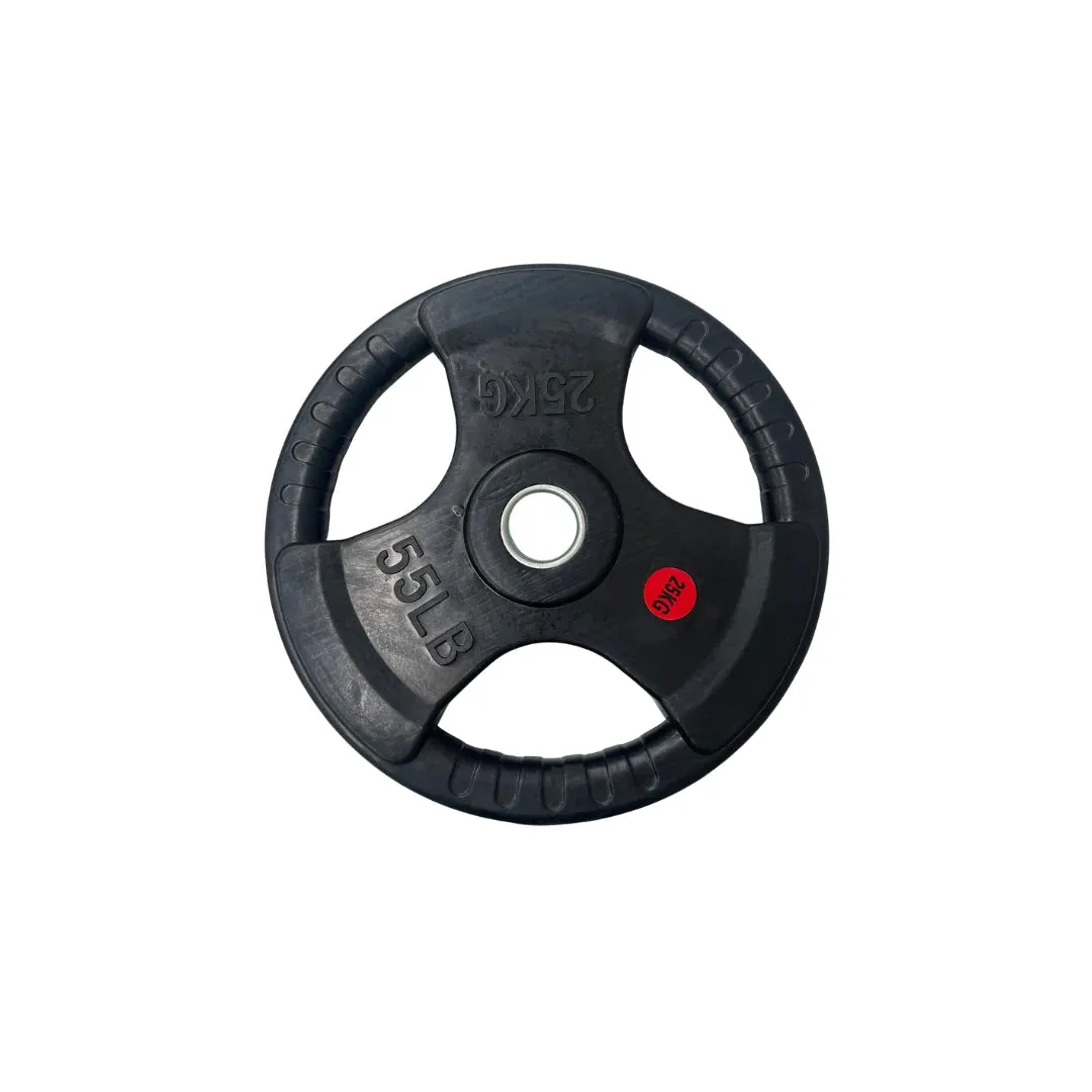 Olympic Rubber Coated Tri Grip Plate Package | 100kg