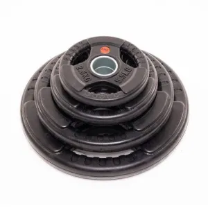 Olympic Rubber Coated Tri Grip Plate Package | 100kg