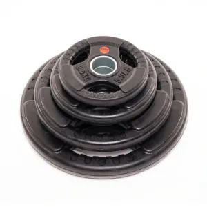 Olympic Rubber Coated Tri Grip Plate Package | 150kg