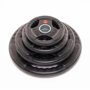 Olympic Rubber Coated Tri Grip Plate Package | 60kg