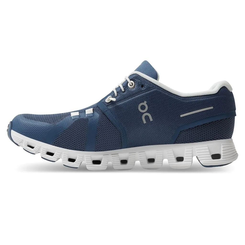 On Running Cloud 5 (Women's) - Denim/White