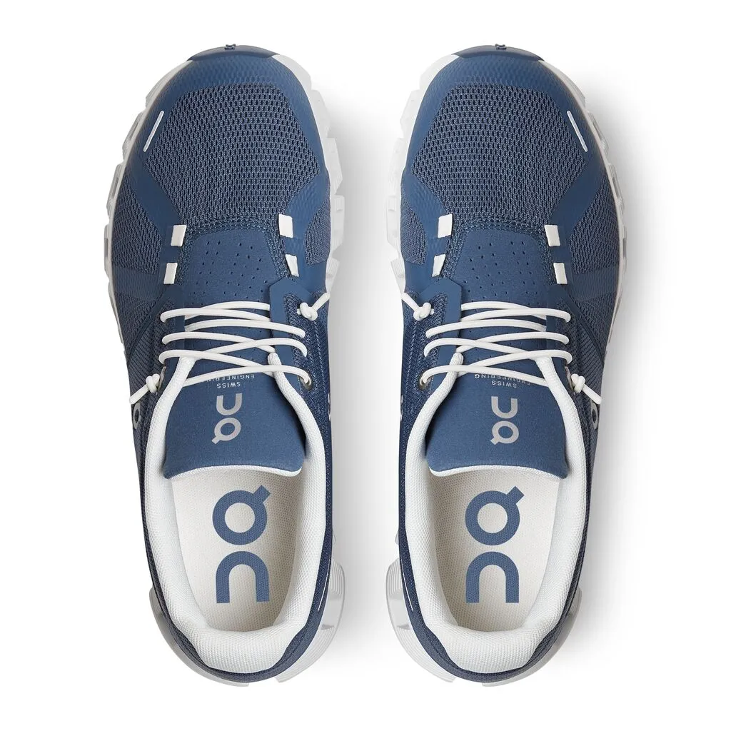 On Running Cloud 5 (Women's) - Denim/White