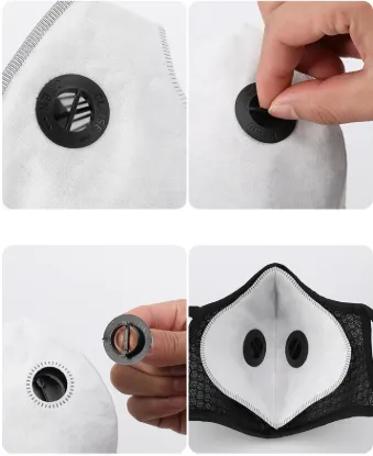 Outdoor Sports Anti-dust Reusable Riding Face Cover with Carbon Filter