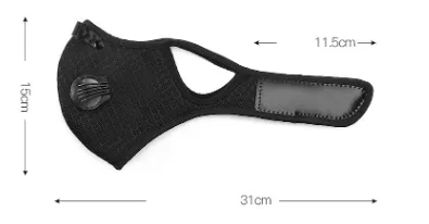 Outdoor Sports Anti-dust Reusable Riding Face Cover with Carbon Filter