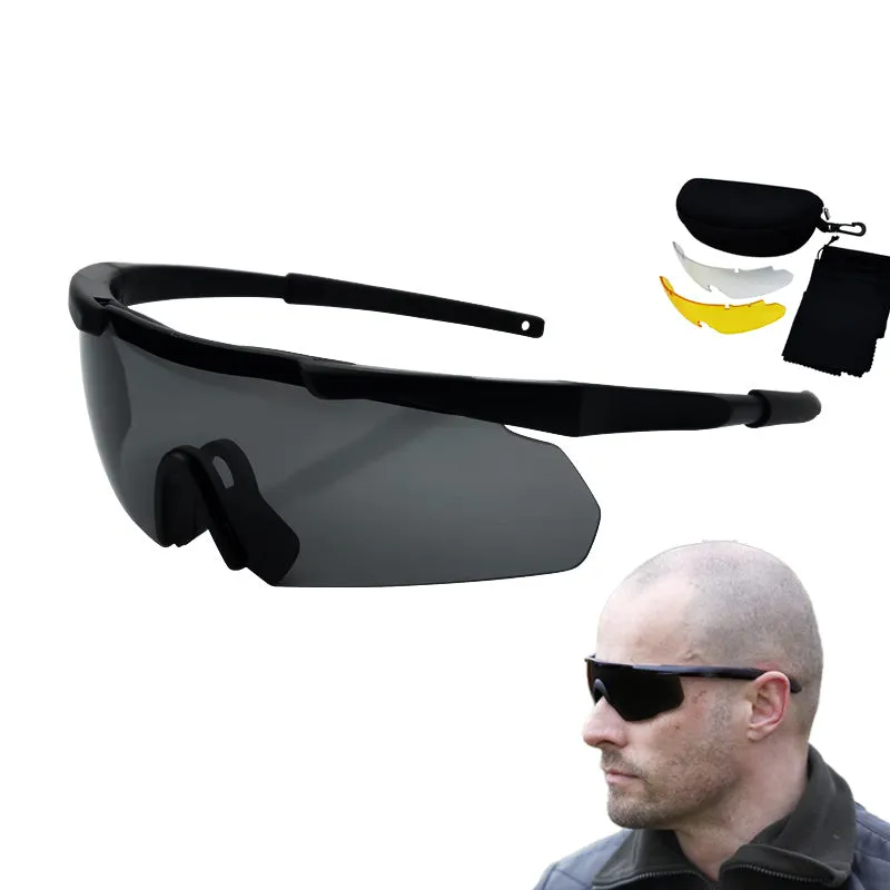Outdoor Sports Tactical Goggles Set for Motorcycle Riding