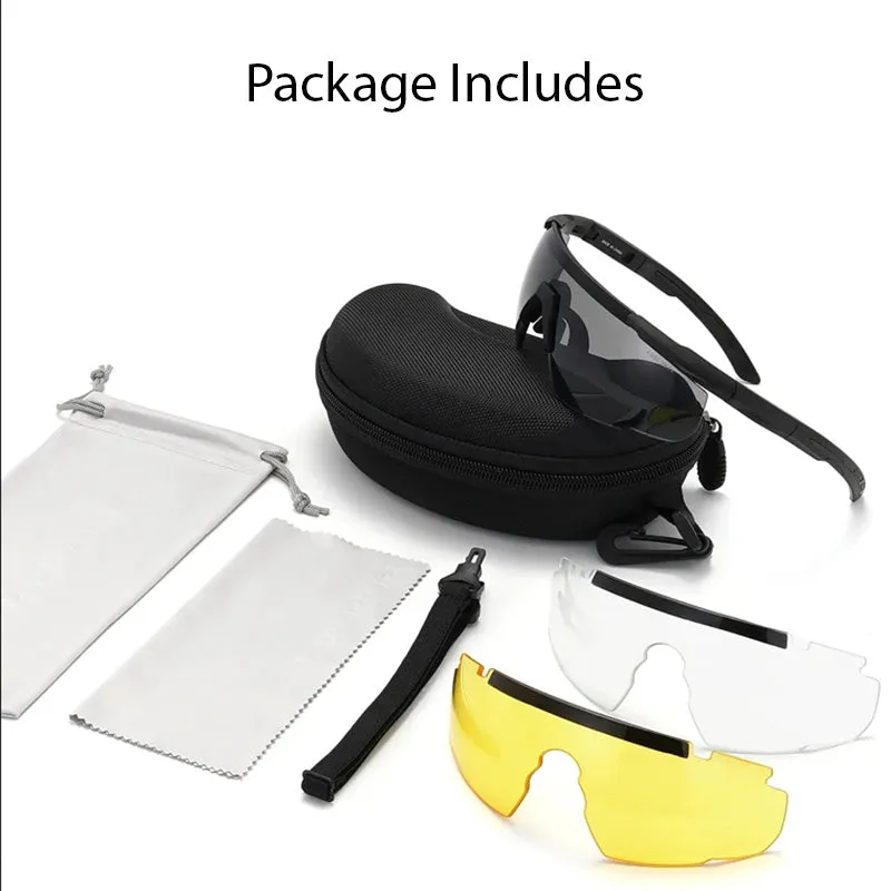 Outdoor Sports Tactical Goggles Set for Motorcycle Riding