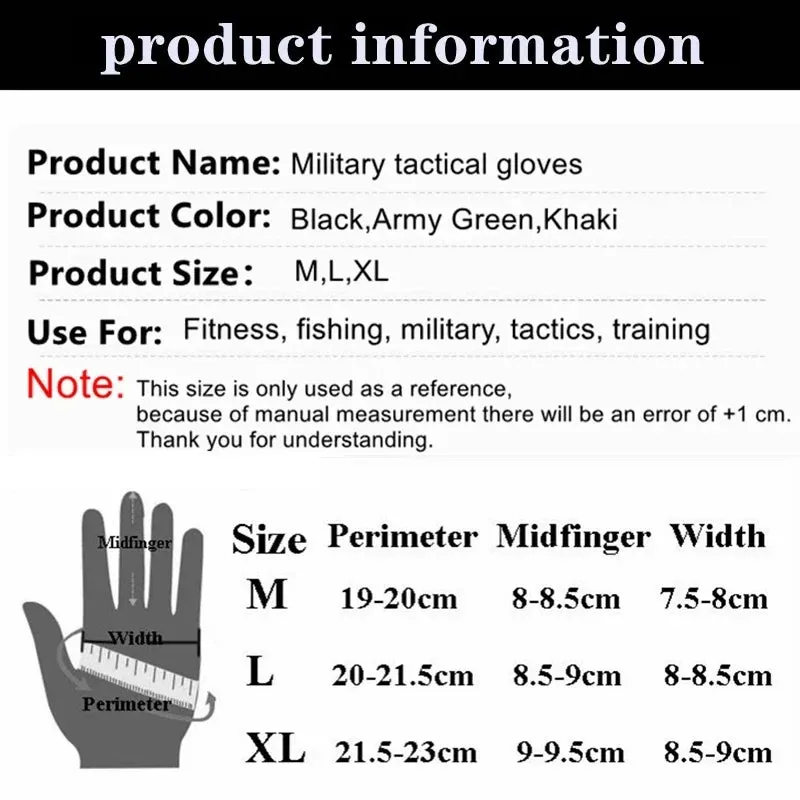 Outdoor Tactical Fingerless Gloves - Hard Knuckle, Paintball, Airsoft, Hunting, Combat, Riding, Hiking, Military Gloves