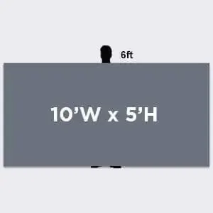 Oversized Restaurant Banner Backdrop