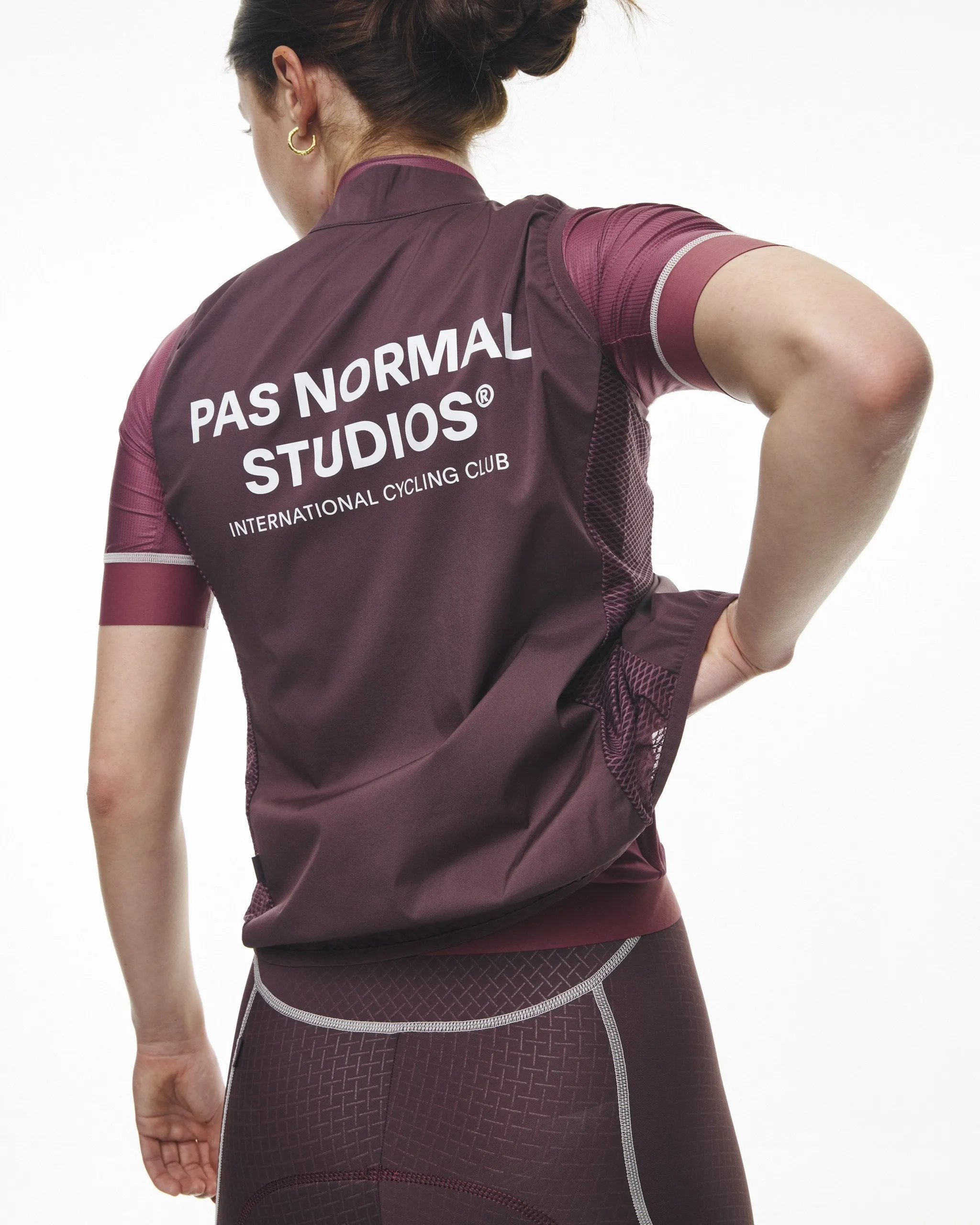 Pas Normal Studios - Women's Stow Away Gilet - Light Burgundy