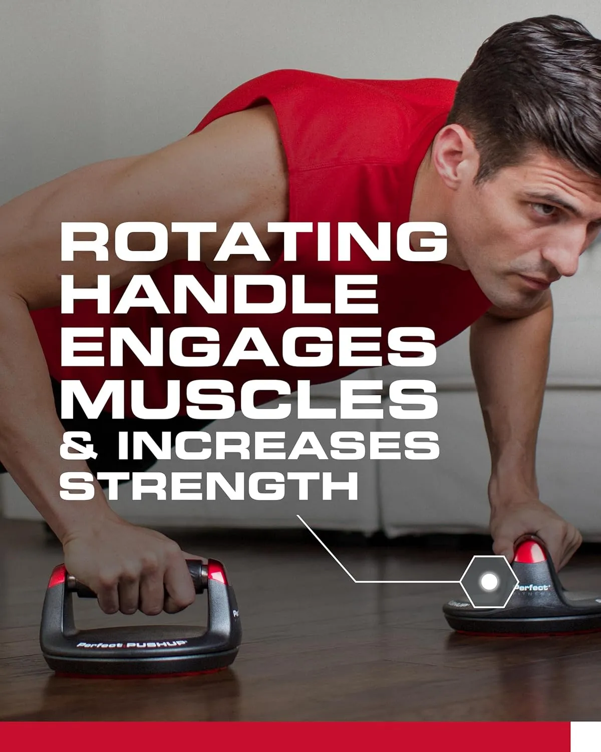Perfect Pushup Elite - Rotating Handle Design with Steel Ball Bearings for Smooth, Effortless Handle Rotation