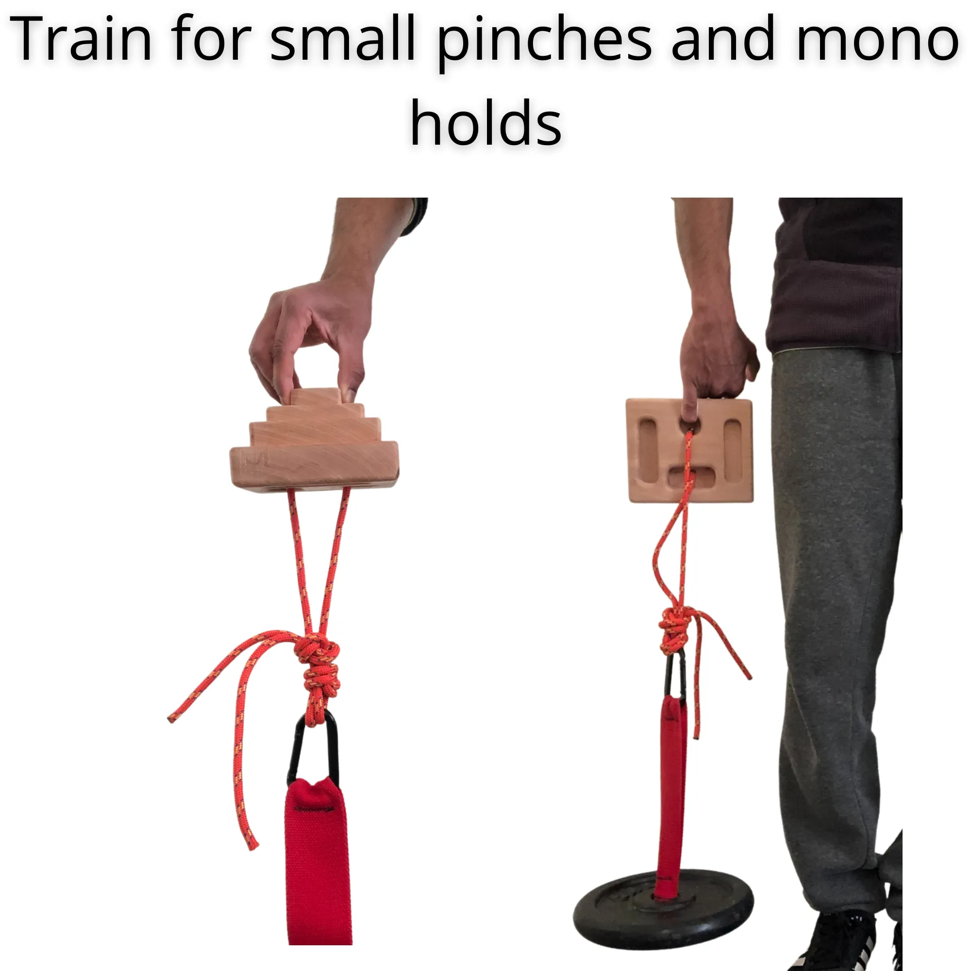 Pinch Block for Grip Strength Training with Loading Pin