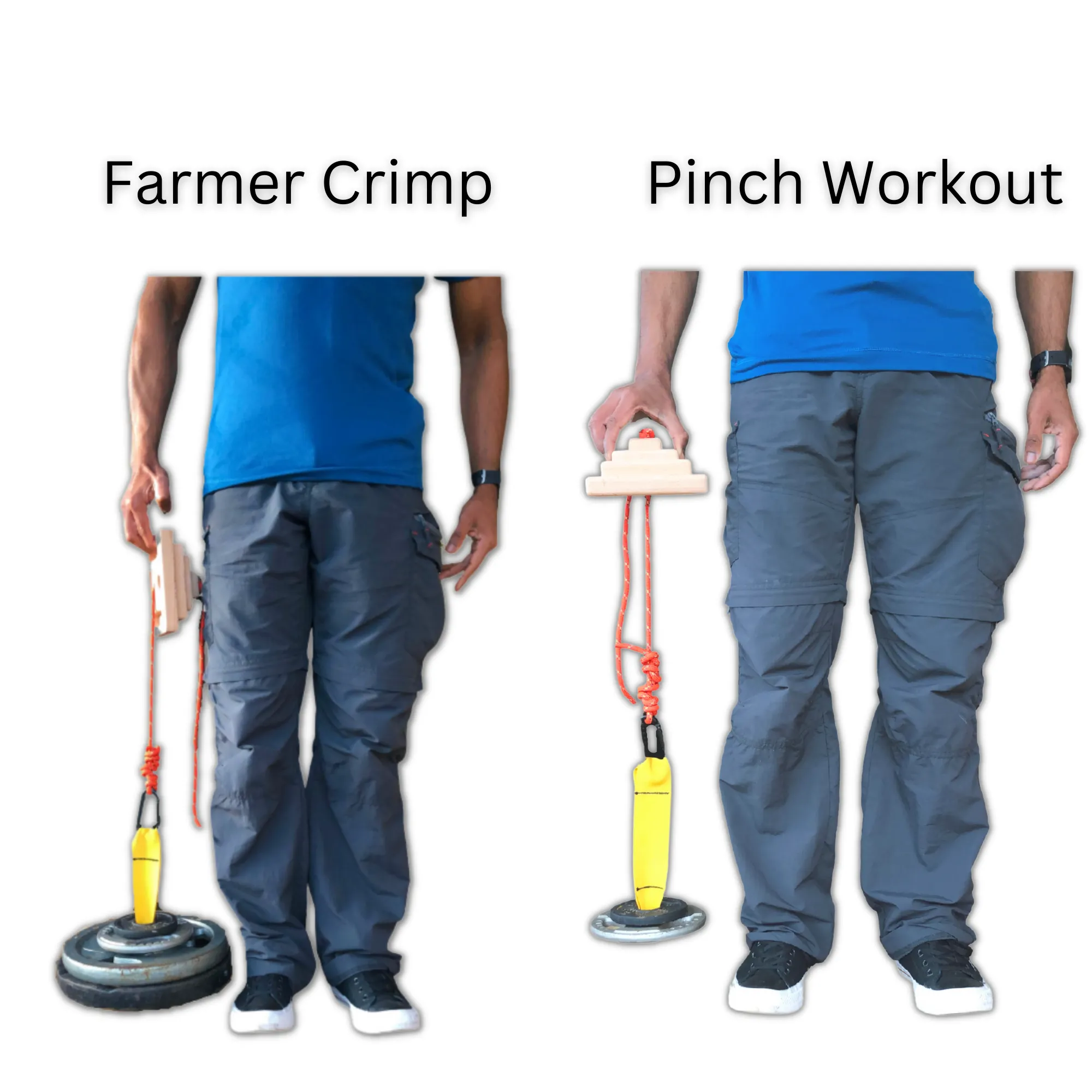 Pinch Block for Grip Strength Training with Loading Pin