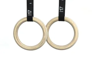 PIT BULL OLYMPIC WOOD GYM RINGS