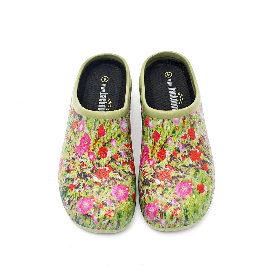 Poppy Explosion Garden Clogs Backdoorshoes®