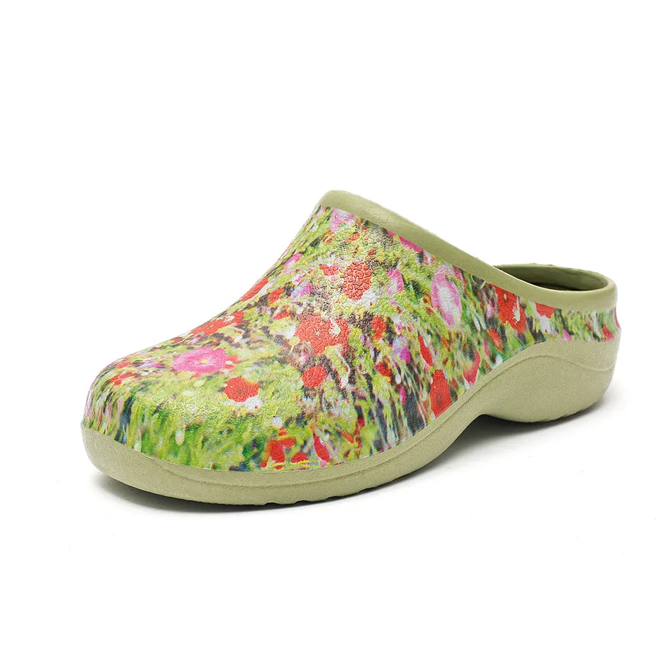 Poppy Explosion Garden Clogs Backdoorshoes®