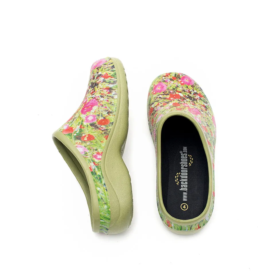 Poppy Explosion Garden Clogs Backdoorshoes®